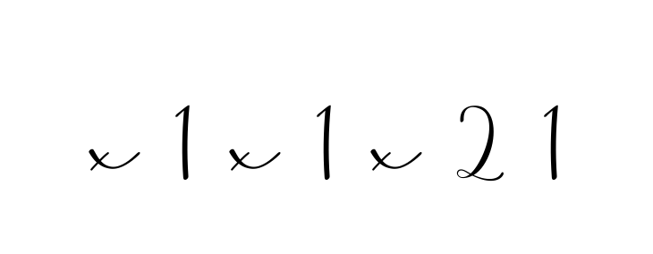 X-1-x-1-x-2-1 signature