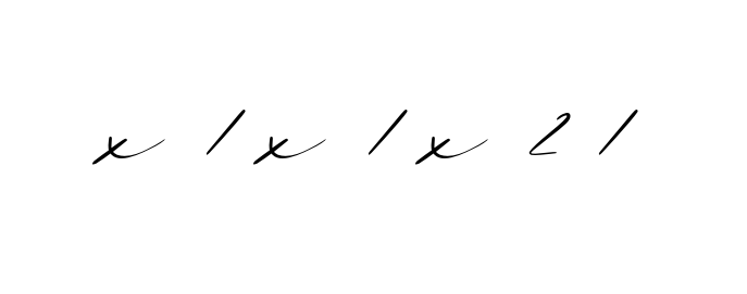 X-1-x-1-x-2-1 signature