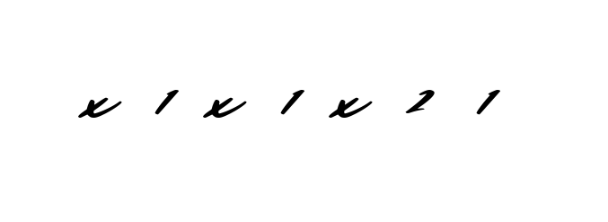 X-1-x-1-x-2-1 signature