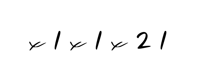 X-1-x-1-x-2-1 signature