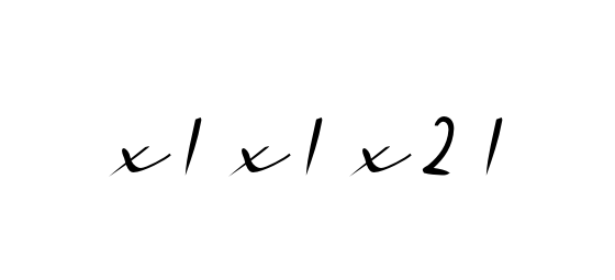 X-1-x-1-x-2-1 signature