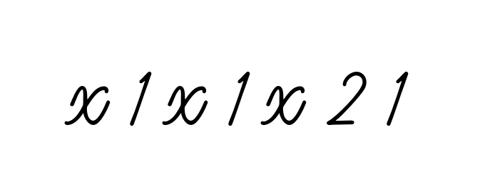 X-1-x-1-x-2-1 signature