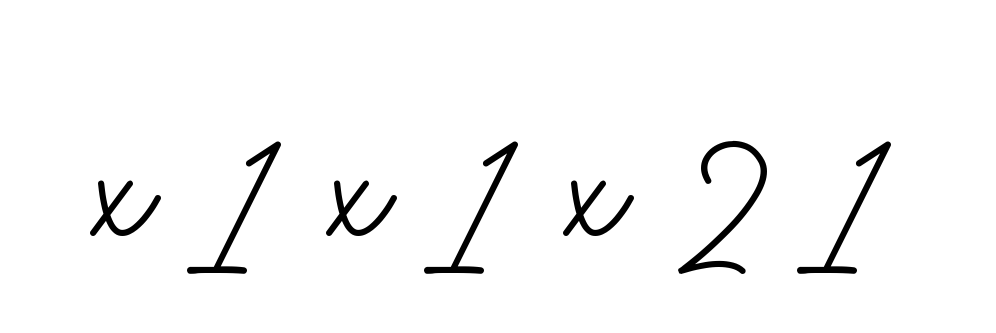 X-1-x-1-x-2-1 signature
