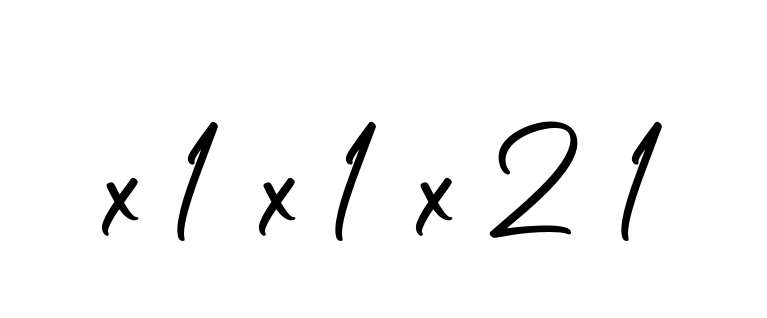 X-1-x-1-x-2-1 signature