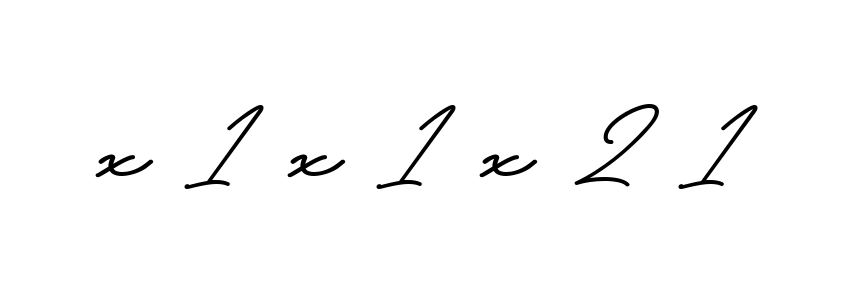 X-1-x-1-x-2-1 signature