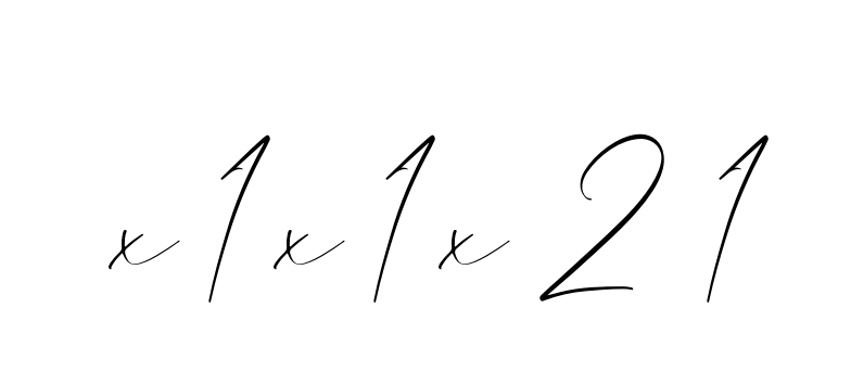 X-1-x-1-x-2-1 signature