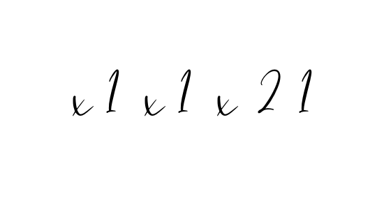 X-1-x-1-x-2-1 signature