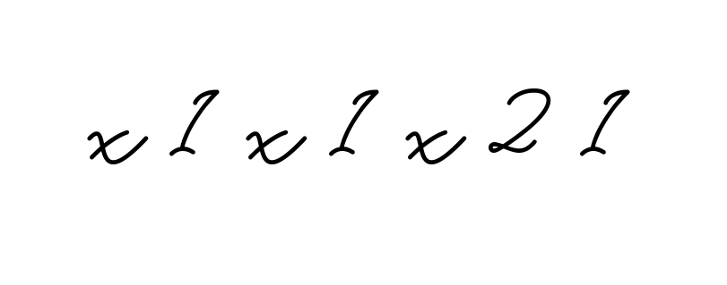 X-1-x-1-x-2-1 signature