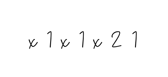 X-1-x-1-x-2-1 signature