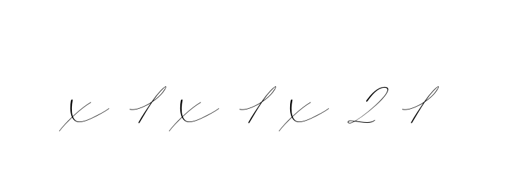 X-1-x-1-x-2-1 signature