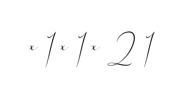 X-1-x-1-x-2-1 signature