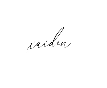 Handwritten Signature for Xaiden - Style 134 Online