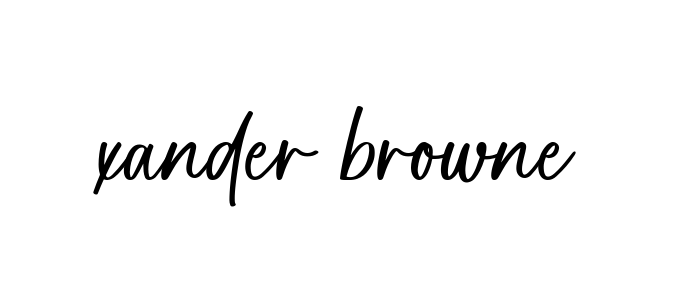 Handwritten Signature for Xander-browne - Style 142 Online