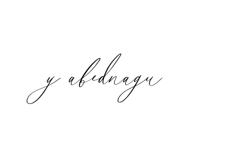 Handwritten Signature for Y-abednagu - Style 134 Online