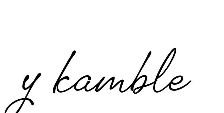 Y-kamble signature