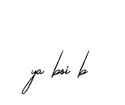 Handwritten Signature for Ya-boi-b - Style 133 Online