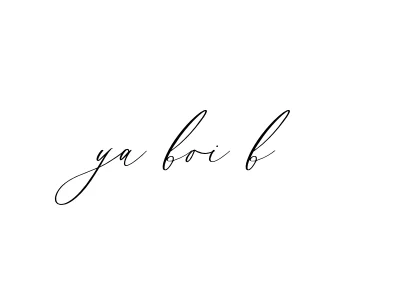 Handwritten Signature for Ya-boi-b - Style 134 Online