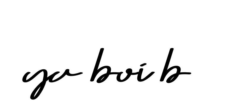 Handwritten Signature for Ya-boi-b - Style 135 Online