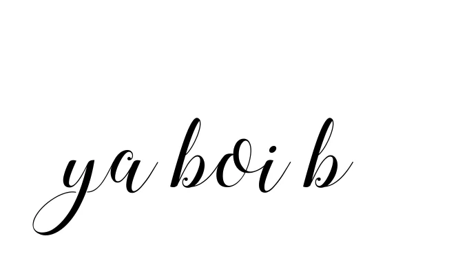 Handwritten Signature for Ya-boi-b - Style 144 Online