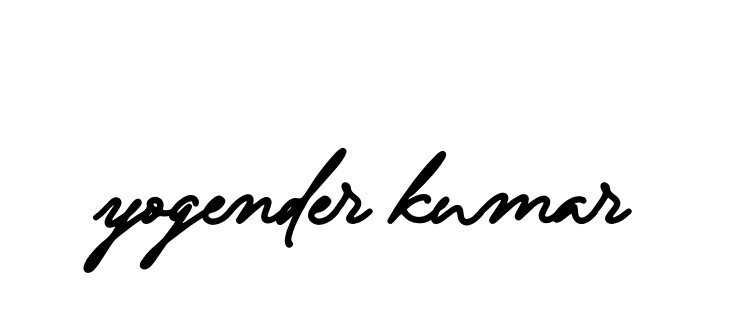 Handwritten Signature for Yogender-kumar - Style 138 Online