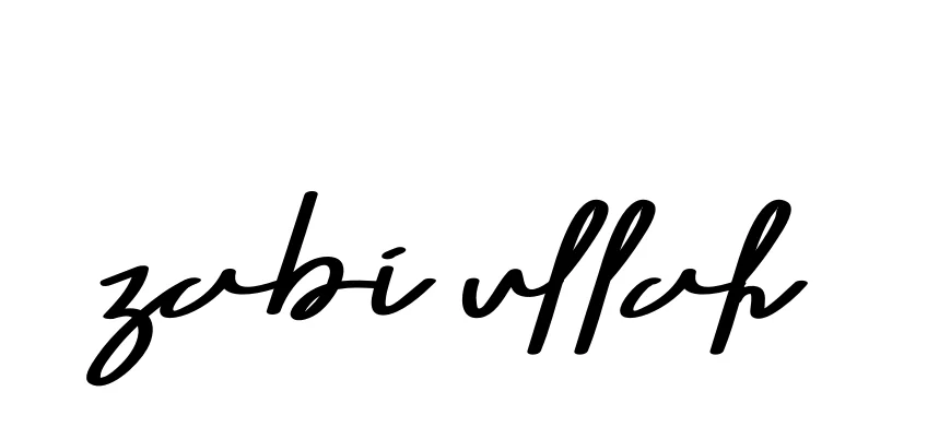 Handwritten Signature for Zabi-ullah - Style 135 Online