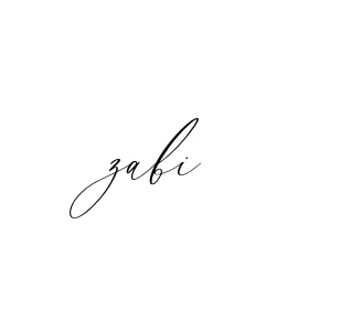 Handwritten Signature for Zabi - Style 134 Online