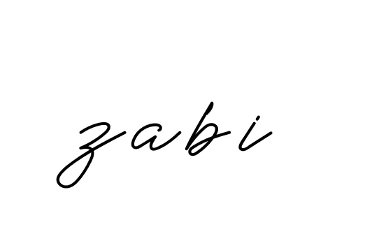 Handwritten Signature for Zabi - Style 152 Online