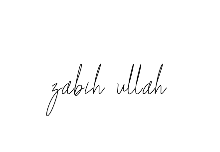 Zabih-ullah signature