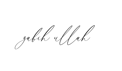 Zabih-ullah signature
