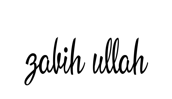 Zabih-ullah signature