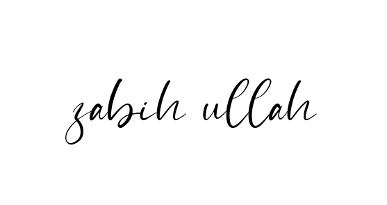 Zabih-ullah signature