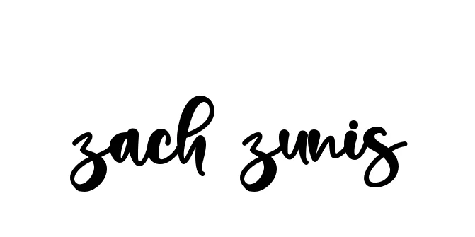 Handwritten Signature for Zach-zunis - Style 136 Online