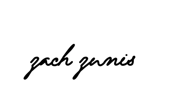 Handwritten Signature for Zach-zunis - Style 138 Online