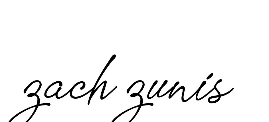 Handwritten Signature for Zach-zunis - Style 151 Online
