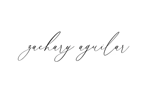 Handwritten Signature for Zachary-aguilar - Style 134 Online