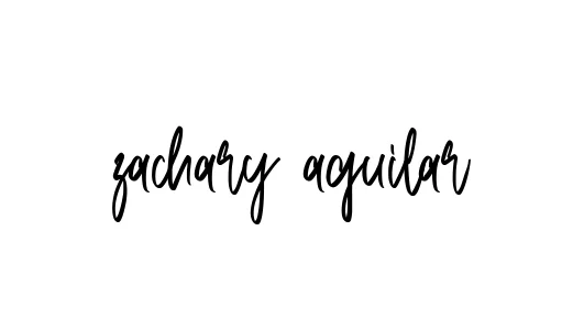 Handwritten Signature for Zachary-aguilar - Style 143 Online