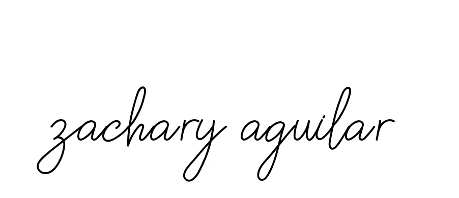 Handwritten Signature for Zachary-aguilar - Style 145 Online