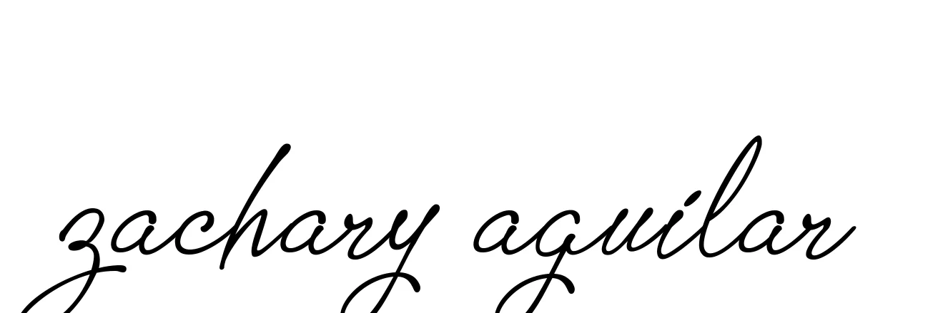 Handwritten Signature for Zachary-aguilar - Style 151 Online