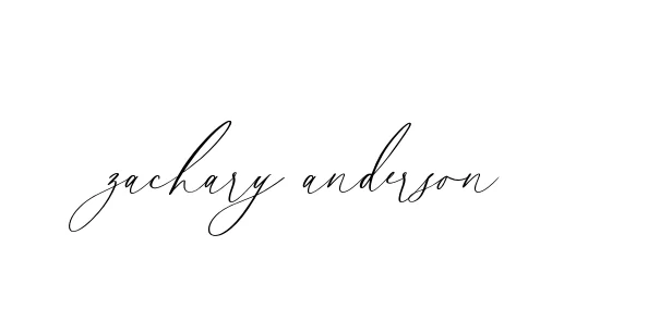 Handwritten Signature for Zachary-anderson - Style 134 Online