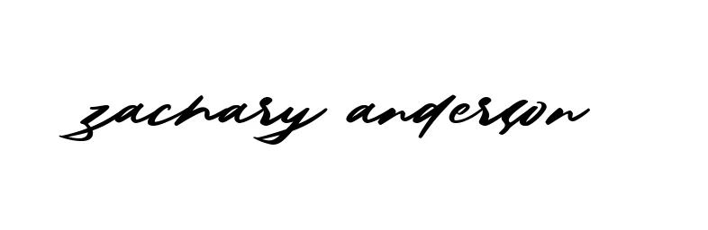 Handwritten Signature for Zachary-anderson - Style 140 Online
