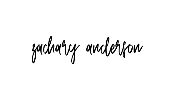 Handwritten Signature for Zachary-anderson - Style 143 Online
