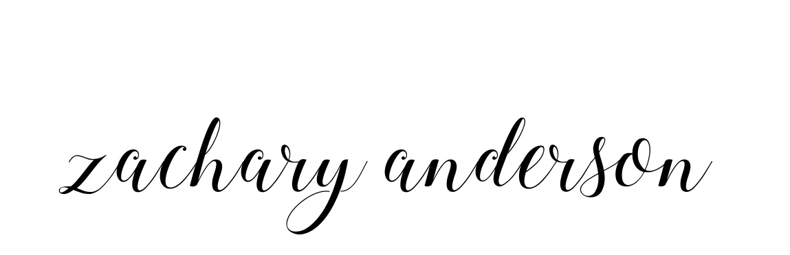 Handwritten Signature for Zachary-anderson - Style 144 Online
