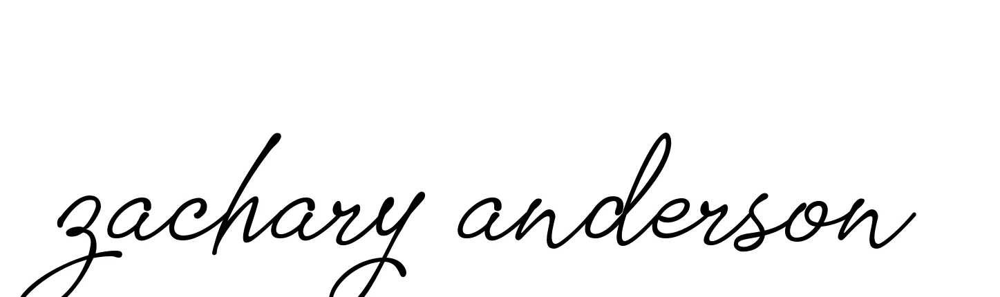 Handwritten Signature for Zachary-anderson - Style 151 Online