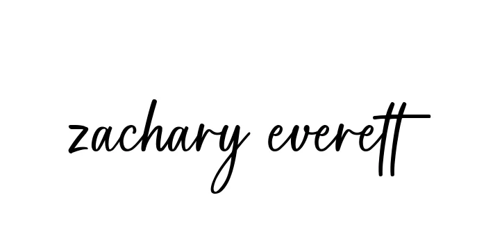 Handwritten Signature for Zachary-everett - Style 142 Online