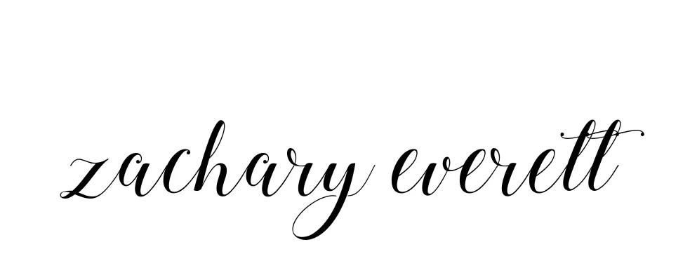 Handwritten Signature for Zachary-everett - Style 144 Online
