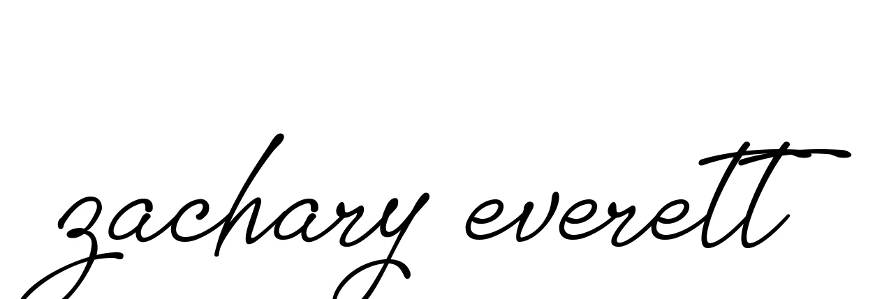 Handwritten Signature for Zachary-everett - Style 151 Online