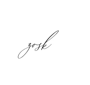 Handwritten Signature for Zosk - Style 134 Online