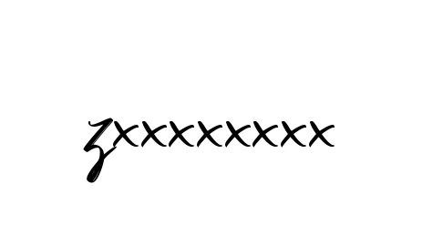 Handwritten Signature for Zxxxxxxxx - Style 141 Online